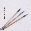 Juego de cepillo de escritura chino, mango de madera y cepillo de caligrafía de pelo de tejón
